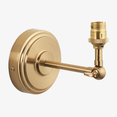 Perch and Parrow Donald Wing Wall Fitting in Brushed Aged Brass