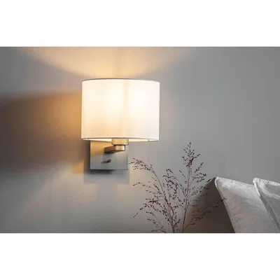Perch and Parrow Bobby Mix & Match Wall Lamp in Brushed Silver