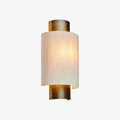 Perch and Parrow Indiana Wall Light in Hammered Bronze