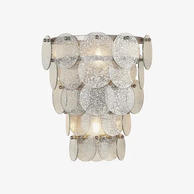 Perch and Parrow Shelly Multi-Layered Textured Wall Light