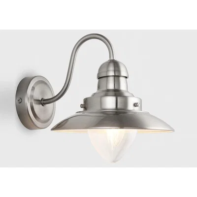 Perch and Parrow Luca Retro Wall Lamp in Chrome