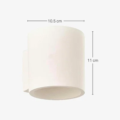Perch and Parrow Brita Small Wall Lamp in White