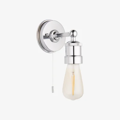 Perch and Parrow Mildred Wall Light in Chrome