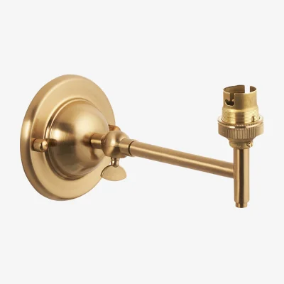 Perch and Parrow Lisette Fold Wall Fitting in Brushed Aged Brass