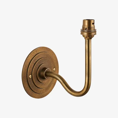 Perch and Parrow Nicolette Wall Fitting in Antique Brass