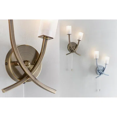 Perch and Parrow Addie Brass Wall Light