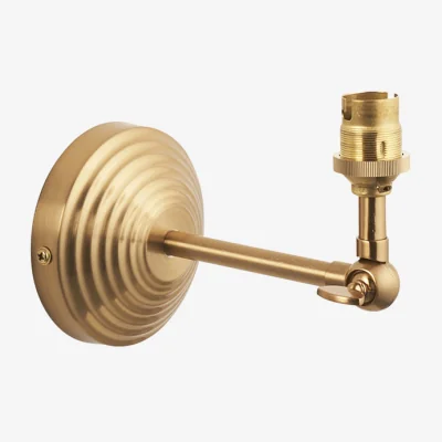Perch and Parrow Staturet Wing Wall Fitting in Brushed Aged Brass