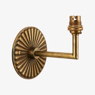 Perch and Parrow Sinclair Wall Light in Antique Brass