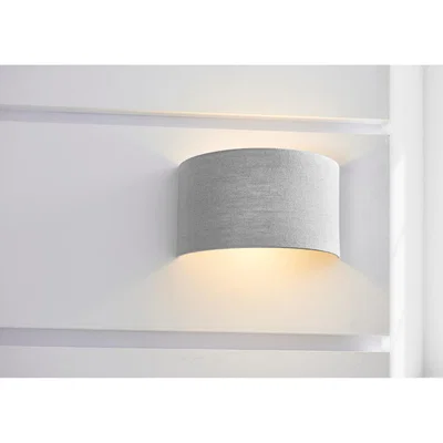 Perch and Parrow Eve Cotton Wall Lamp in White