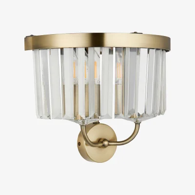 Perch and Parrow Cecilia Brass Wall Light