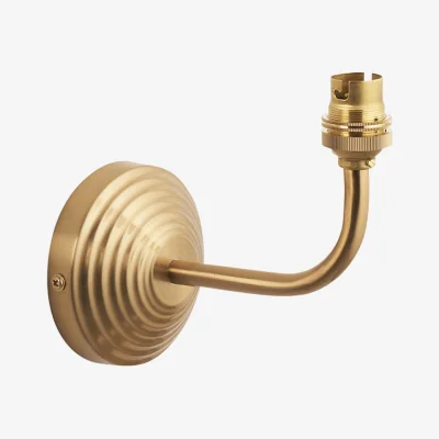 Perch and Parrow Staturet Arc Wall Fitting in Brushed Aged Brass