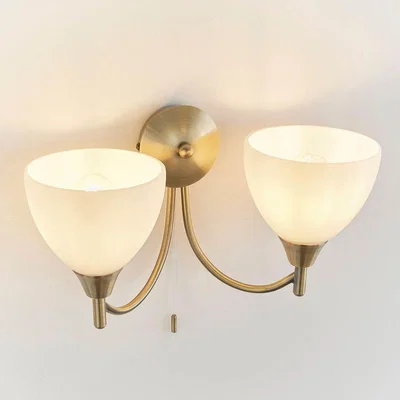 Pagazzi Alton 2-light Antique Brass Wall Light