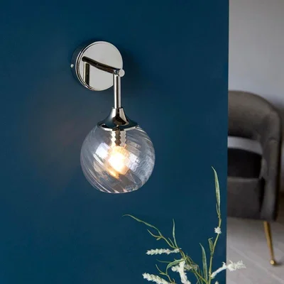 Pagazzi Allegra 1-Light Silver Wall Light
