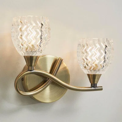 Pagazzi Boyer 2 Light Wall Light Antique Brass