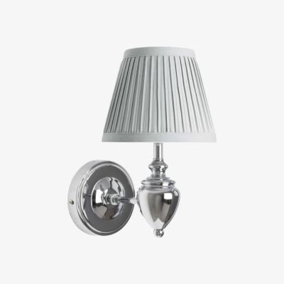 Pagazzi Giona Polished Chrome &amp; Grey Wall Light