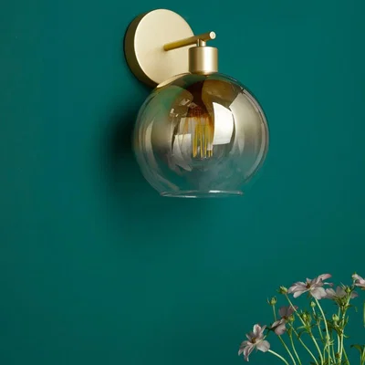 Pagazzi Lycia Gold and Ombre Glass Wall Light