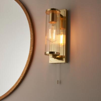 Pagazzi Avet Satin Brass IP44 Bathroom Wall Light