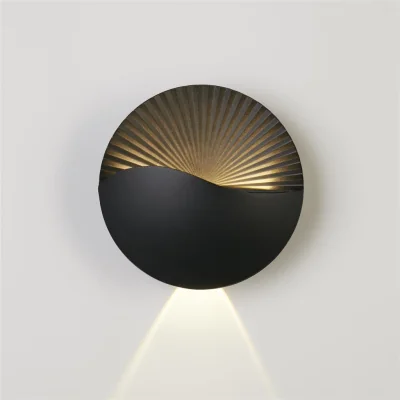 Pagazzi Sunrise Black Wall Light