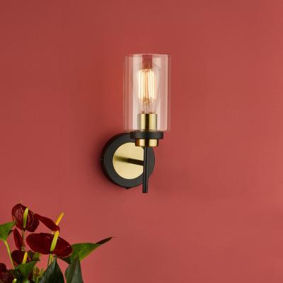 Pagazzi Abel Black & Gold Bathroom Wall Light