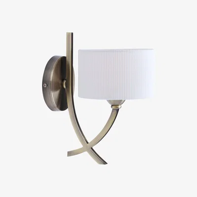 Pagazzi Justina Antique Brass Wall Light