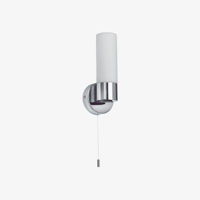 Pagazzi Purton Polished Chrome & Opal Glass Wall Light IP44