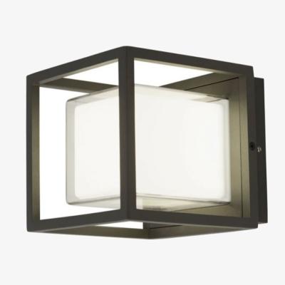 Pagazzi OHIO LED SQUARE IP44 GREY WALL LIGHT WARM WHITE