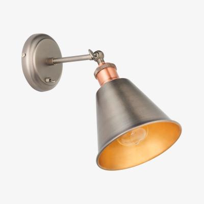 Pagazzi Hal 1 Light Pewter & Copper Wall Light