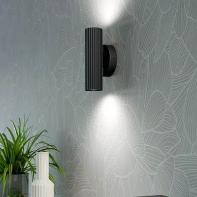 Pagazzi Portillo 2-Light Black Wall Light