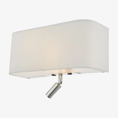 Pagazzi Ronda 3 Light Ivory With LED Reading Light Wall Light