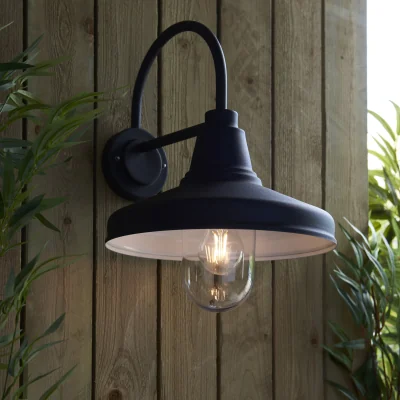Pagazzi Farmhouse 1 Light Wall Light Black