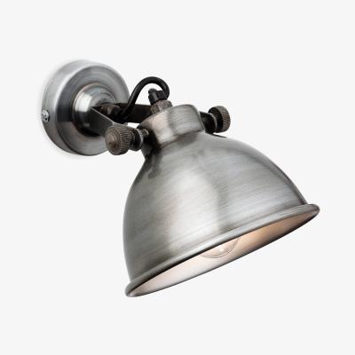 Pagazzi Mantis 1 Light Antique Silver wall Light