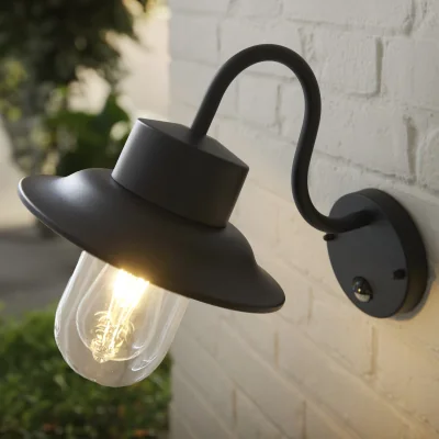 Pagazzi Chesham PIR 1 Light Wall Light Black