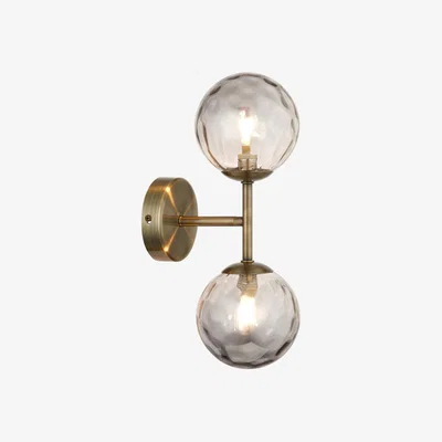 Pagazzi Tamara 2-Light Antique Brass Wall Light