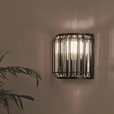 Pagazzi Naeva Glass Light Wall in Matt Black