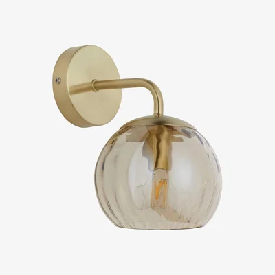 Pagazzi Dimple Satin Brass Wall Light