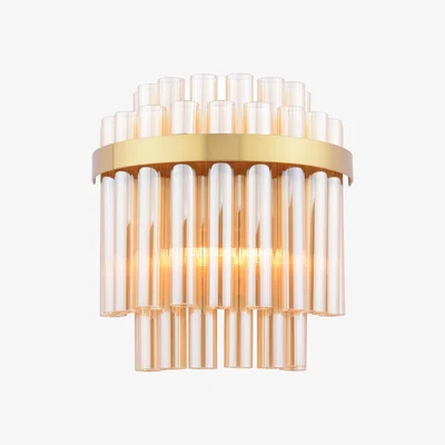 Pagazzi Imani 2-Light Natural Brass Wall Light