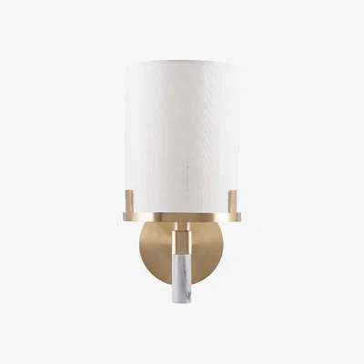Pagazzi Midland 1 Light Gold and Marble Wall Light
