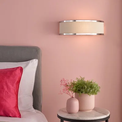 Pagazzi Alvaro Polished Chrome & Ivory Wall Light