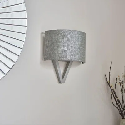 Pagazzi Kaden 1 Light Grey Wood Wall Light