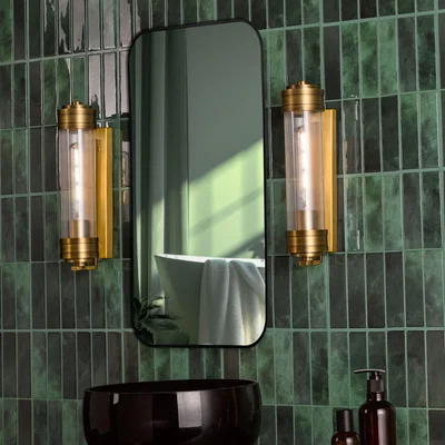 Pagazzi Tommaso Antique Bronze & Glass IP44 Wall Light