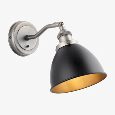 Pagazzi Franklin Pewter Adjustable Wall Light