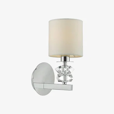 Pagazzi Mina Crystal Polished Chrome Wall Light
