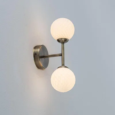 Pagazzi Lior 2-Light Antique Brass Wall Light