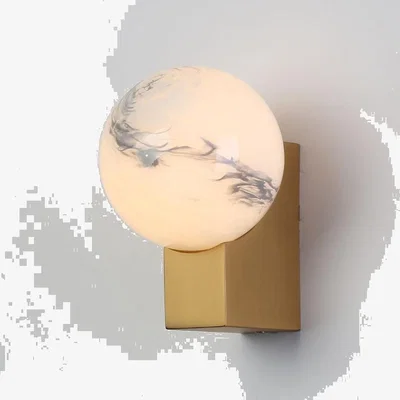 Pagazzi Astrid Gold & Marble Effect Wall Light