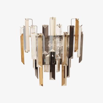 Pagazzi Onega 1 Light Champagne and Smoked Wall Light
