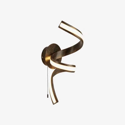 Pagazzi Ribbon Warm White LED Twist Rustic Wall Light