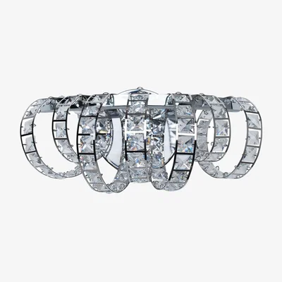 Pagazzi Shakira Polished Chrome & Crystal LED Wall Light