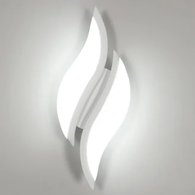 The Range GOECO LED Wall Light Modern Indoor Wall Light  12 W White Acrylic 6500 K - White