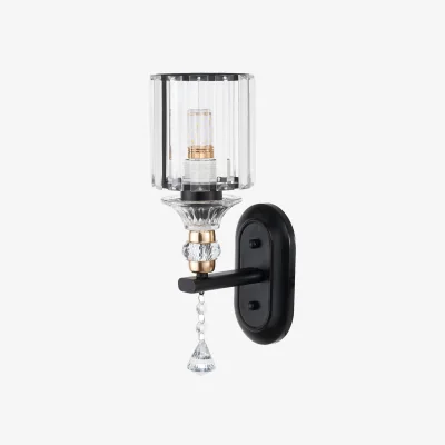 The Range Modern E27 Crystal Wall Lamp for Ambient Lighting - Black