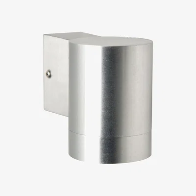 The Range Tin Maxi Outdoor Down Wall Lamp Aluminium GU10 IP54 - Aluminium
